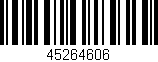 Código de barras (EAN, GTIN, SKU, ISBN): '45264606'