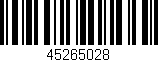 Código de barras (EAN, GTIN, SKU, ISBN): '45265028'