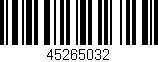Código de barras (EAN, GTIN, SKU, ISBN): '45265032'