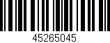 Código de barras (EAN, GTIN, SKU, ISBN): '45265045'