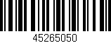 Código de barras (EAN, GTIN, SKU, ISBN): '45265050'