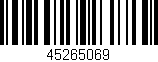 Código de barras (EAN, GTIN, SKU, ISBN): '45265069'