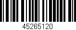Código de barras (EAN, GTIN, SKU, ISBN): '45265120'
