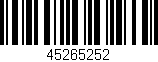 Código de barras (EAN, GTIN, SKU, ISBN): '45265252'