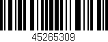 Código de barras (EAN, GTIN, SKU, ISBN): '45265309'