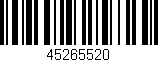 Código de barras (EAN, GTIN, SKU, ISBN): '45265520'