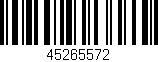 Código de barras (EAN, GTIN, SKU, ISBN): '45265572'