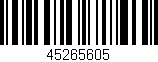Código de barras (EAN, GTIN, SKU, ISBN): '45265605'