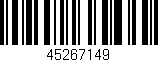 Código de barras (EAN, GTIN, SKU, ISBN): '45267149'