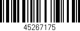 Código de barras (EAN, GTIN, SKU, ISBN): '45267175'