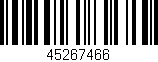 Código de barras (EAN, GTIN, SKU, ISBN): '45267466'