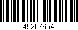 Código de barras (EAN, GTIN, SKU, ISBN): '45267654'