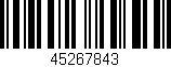 Código de barras (EAN, GTIN, SKU, ISBN): '45267843'