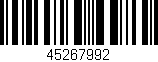 Código de barras (EAN, GTIN, SKU, ISBN): '45267992'