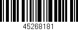 Código de barras (EAN, GTIN, SKU, ISBN): '45268181'