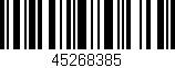 Código de barras (EAN, GTIN, SKU, ISBN): '45268385'