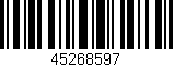 Código de barras (EAN, GTIN, SKU, ISBN): '45268597'