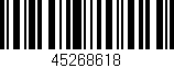 Código de barras (EAN, GTIN, SKU, ISBN): '45268618'