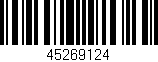Código de barras (EAN, GTIN, SKU, ISBN): '45269124'