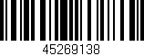 Código de barras (EAN, GTIN, SKU, ISBN): '45269138'