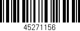 Código de barras (EAN, GTIN, SKU, ISBN): '45271156'