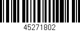 Código de barras (EAN, GTIN, SKU, ISBN): '45271802'