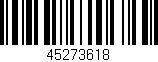 Código de barras (EAN, GTIN, SKU, ISBN): '45273618'