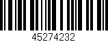 Código de barras (EAN, GTIN, SKU, ISBN): '45274232'