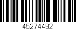 Código de barras (EAN, GTIN, SKU, ISBN): '45274492'