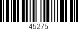 Código de barras (EAN, GTIN, SKU, ISBN): '45275'