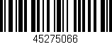 Código de barras (EAN, GTIN, SKU, ISBN): '45275066'