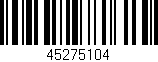 Código de barras (EAN, GTIN, SKU, ISBN): '45275104'
