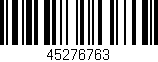 Código de barras (EAN, GTIN, SKU, ISBN): '45276763'