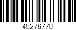 Código de barras (EAN, GTIN, SKU, ISBN): '45276770'