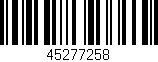 Código de barras (EAN, GTIN, SKU, ISBN): '45277258'