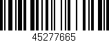 Código de barras (EAN, GTIN, SKU, ISBN): '45277665'