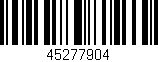 Código de barras (EAN, GTIN, SKU, ISBN): '45277904'