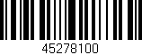 Código de barras (EAN, GTIN, SKU, ISBN): '45278100'