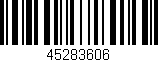 Código de barras (EAN, GTIN, SKU, ISBN): '45283606'
