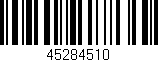 Código de barras (EAN, GTIN, SKU, ISBN): '45284510'