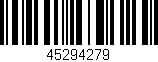 Código de barras (EAN, GTIN, SKU, ISBN): '45294279'