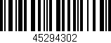 Código de barras (EAN, GTIN, SKU, ISBN): '45294302'