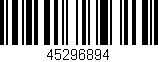 Código de barras (EAN, GTIN, SKU, ISBN): '45296894'