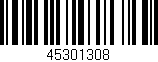 Código de barras (EAN, GTIN, SKU, ISBN): '45301308'