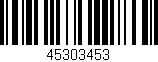 Código de barras (EAN, GTIN, SKU, ISBN): '45303453'