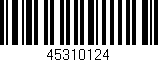 Código de barras (EAN, GTIN, SKU, ISBN): '45310124'