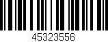Código de barras (EAN, GTIN, SKU, ISBN): '45323556'