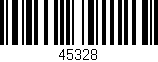 Código de barras (EAN, GTIN, SKU, ISBN): '45328'