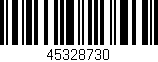 Código de barras (EAN, GTIN, SKU, ISBN): '45328730'