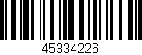 Código de barras (EAN, GTIN, SKU, ISBN): '45334226'
